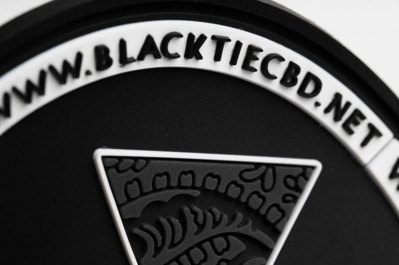Black Tie CBD Rubber (PVC) Patch - Image 3