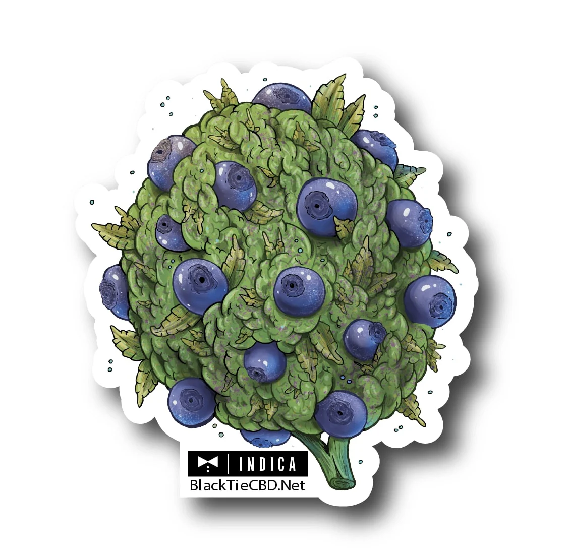 Blueberry Sugar Strain Sticker | Vinyl Sticker (3" x 2.5")