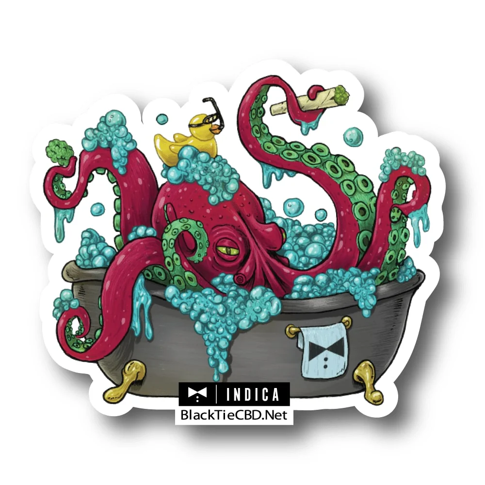 Bubble Bath Strain Sticker | Vinyl Sticker (3" x 2.5")
