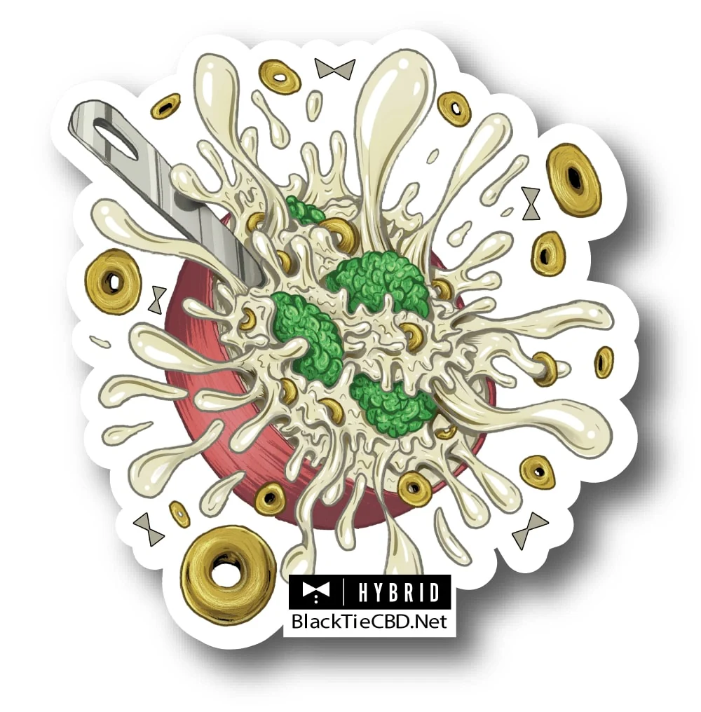 Cereal Milk Strain Sticker | Vinyl Sticker (3" x 2.5")