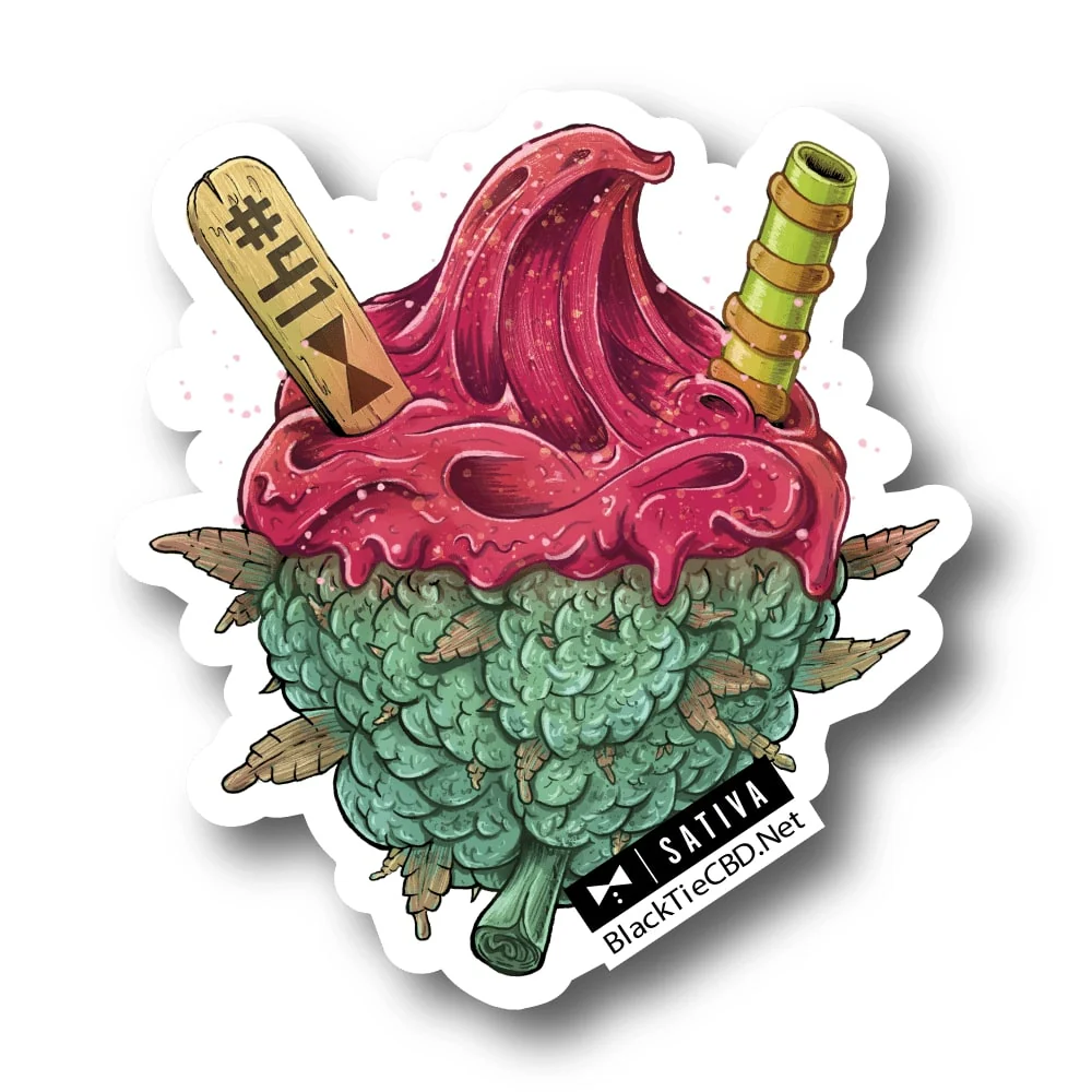 Gelato #41 Strain Sticker | Vinyl Sticker (3" x 2.5")
