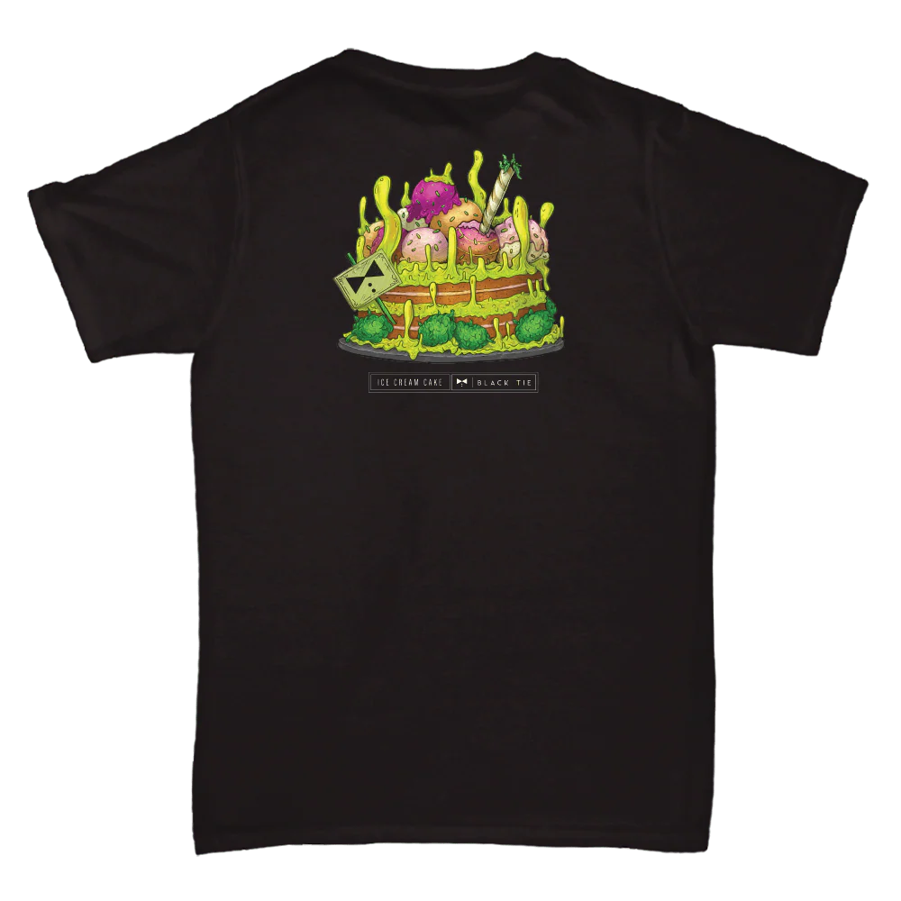 Ice Cream Cake (INDOOR) THC-A Flower T-Shirt | Black Tie Strain Apparel