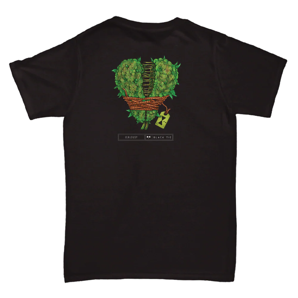 Jealousy (INDOOR) THC-A Flower T-Shirt | Black Tie Strain Apparel