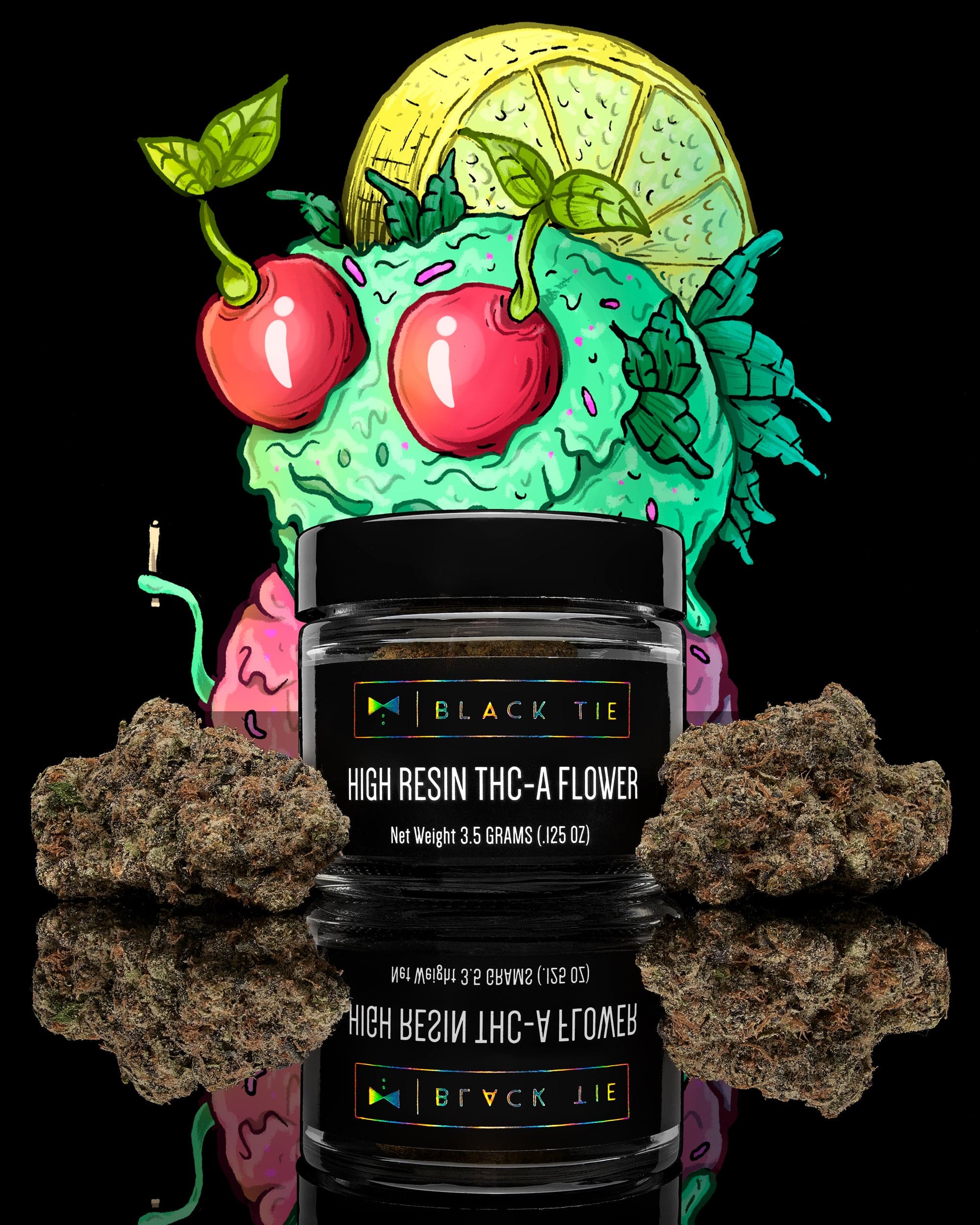 LEMON CHERRY GELATO (EXOTIC) THC-A Flower - Image 3
