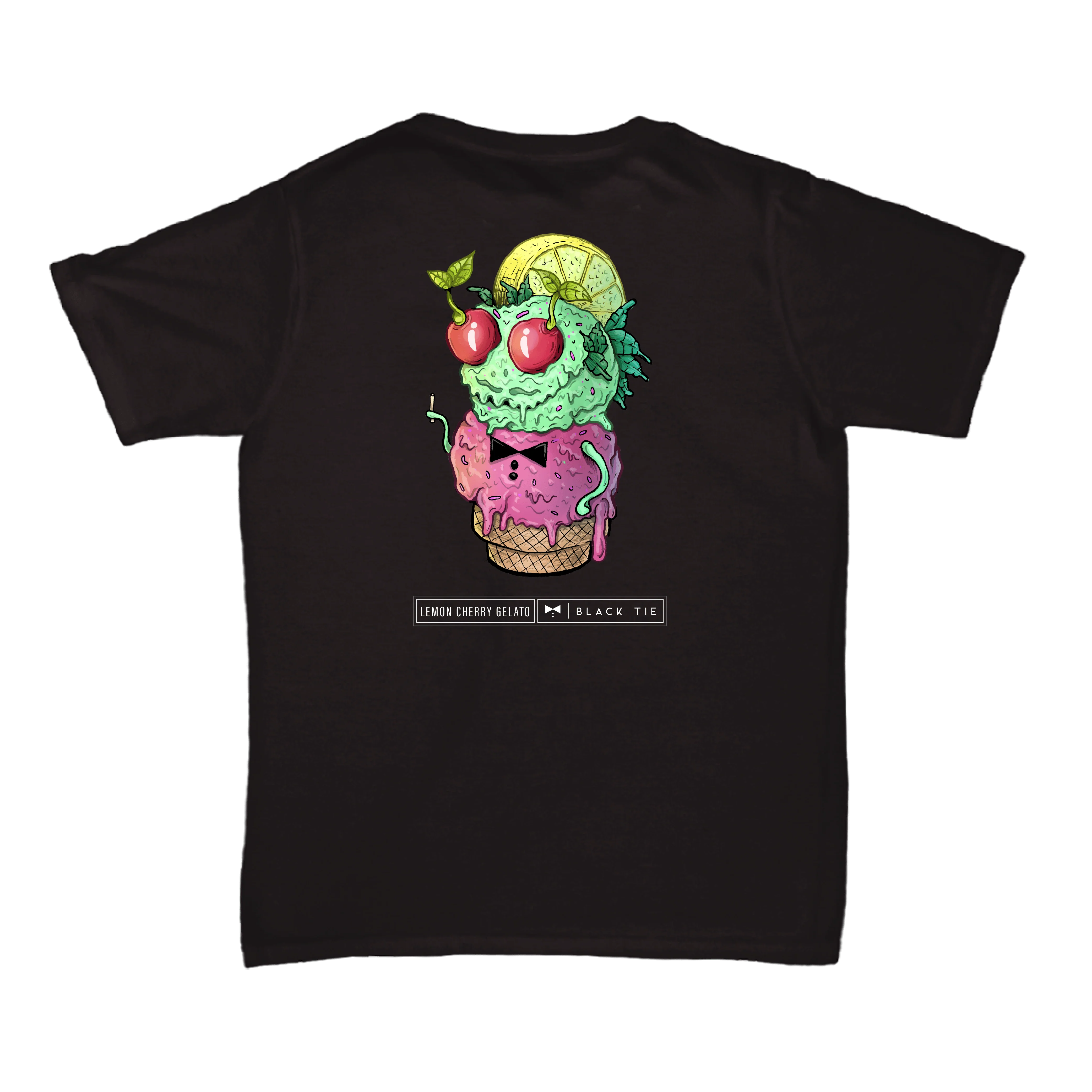 Lemon Cherry Gelato (EXOTIC) THCA Flower T-Shirt | Black Tie Strain Apparel