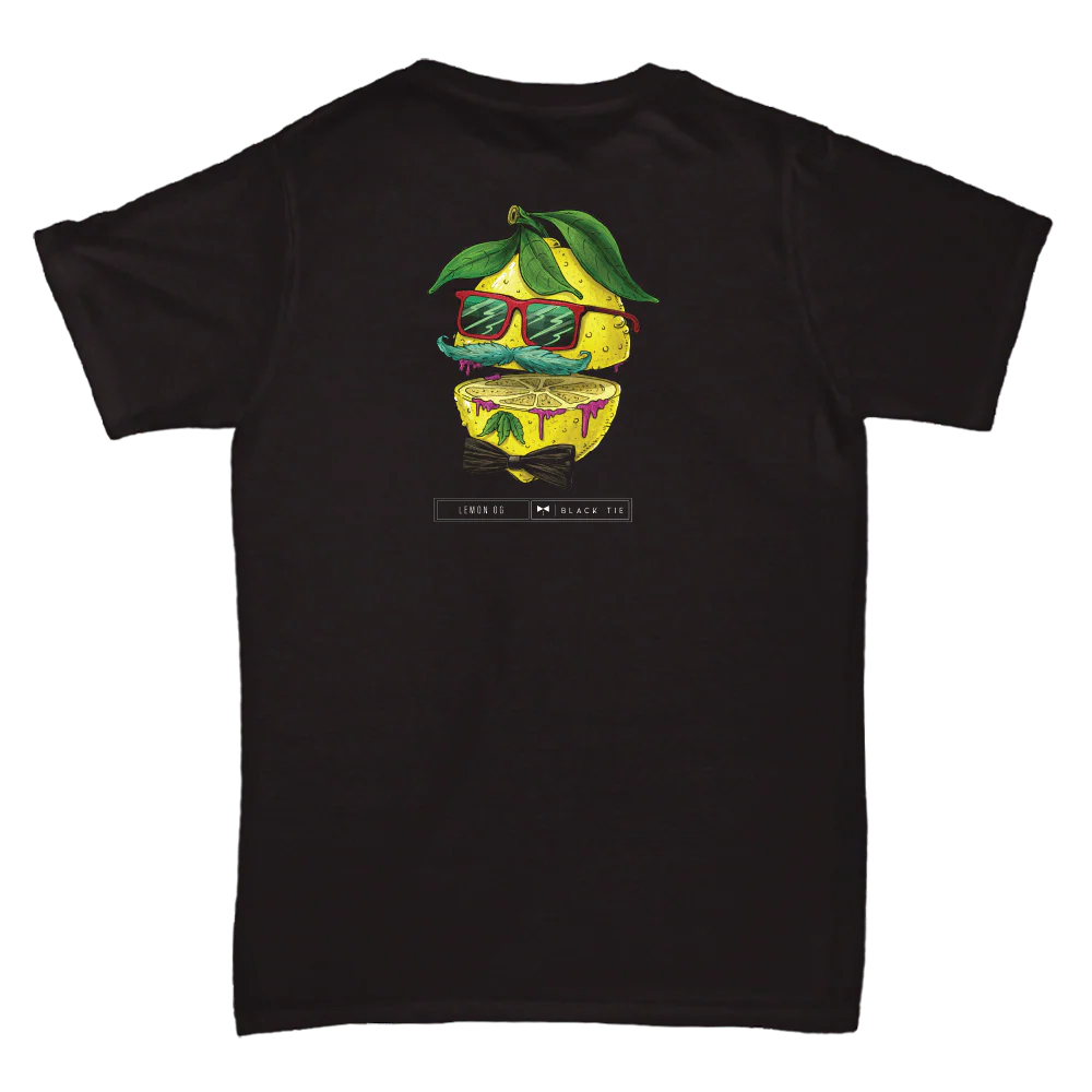Lemon OG (INDOOR) THCA Flower T-Shirt | Black Tie Strain Apparel