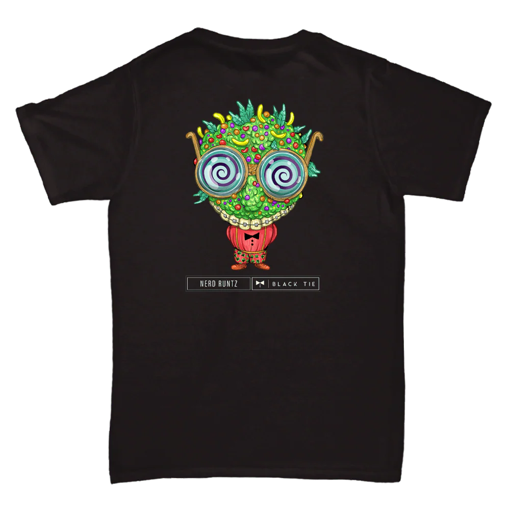 Nerd Runtz (INDOOR) THC-A Flower T-Shirt | Black Tie Strain Apparel