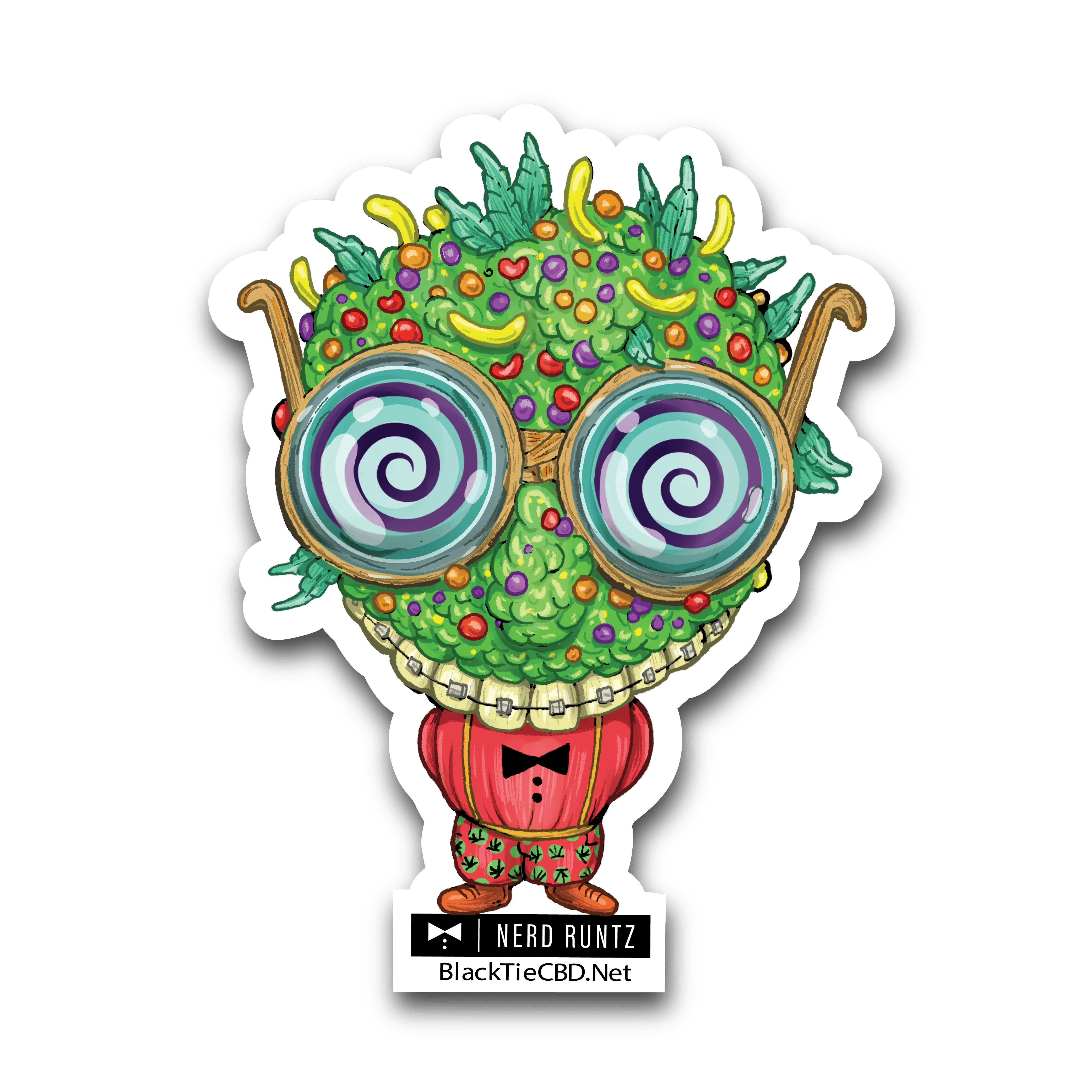 Nerd Runtz Strain Sticker | Vinyl Sticker (3" x 2.5")