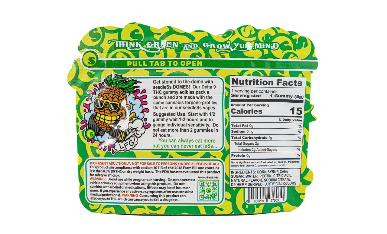 PINEAPPLE EXPRESS THC Delta-9 DOMES - 100MG (Hybrid-Infused Gummies) - Image 2