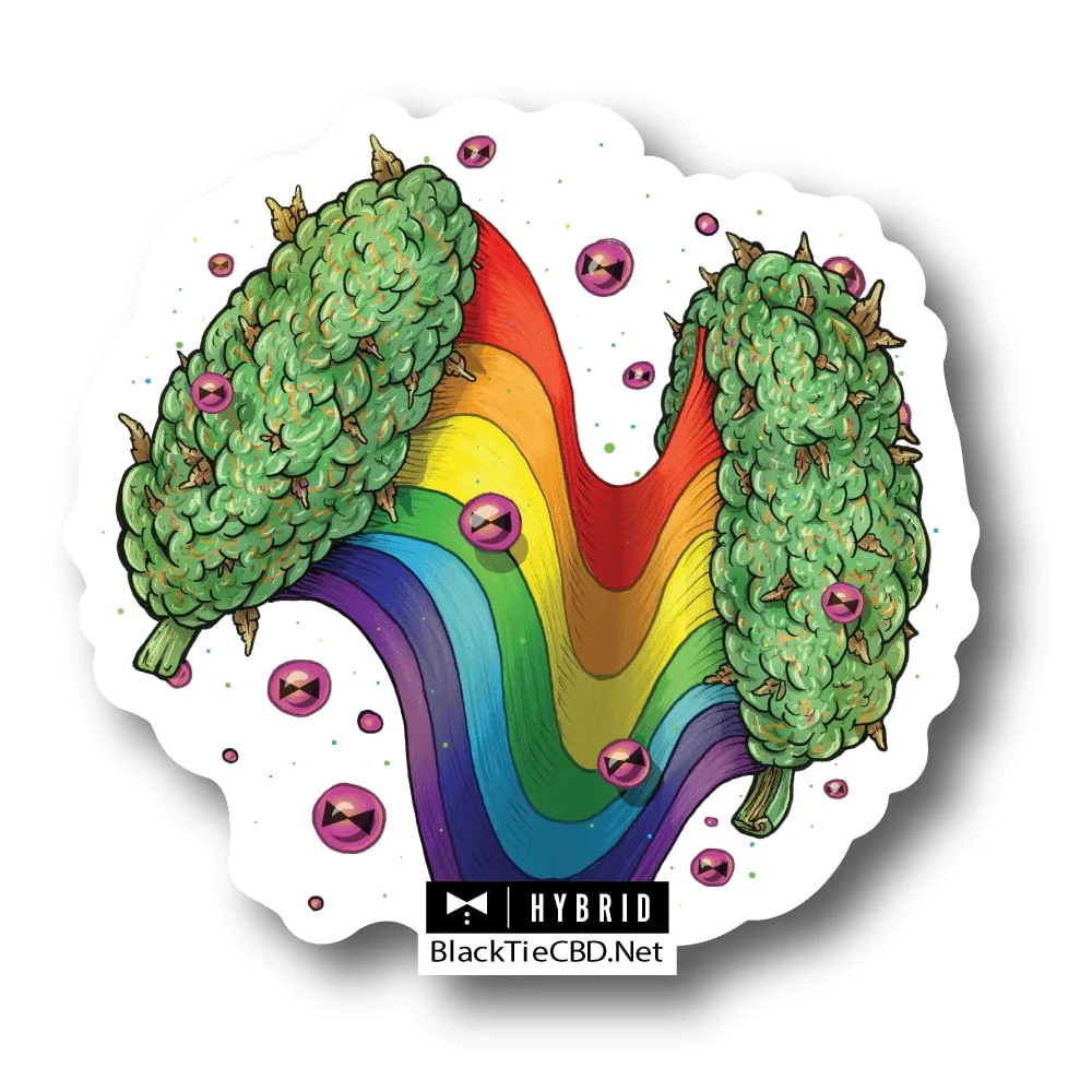 Rainbow Runtz Strain Sticker | Vinyl Sticker (3" x 2.5")