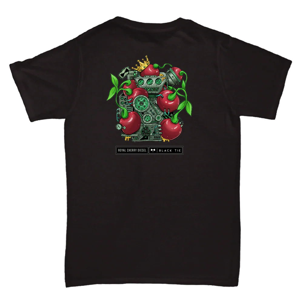 Royal Cherry Diesel (INDOOR) THC-A Flower T-Shirt | Black Tie Strain Apparel