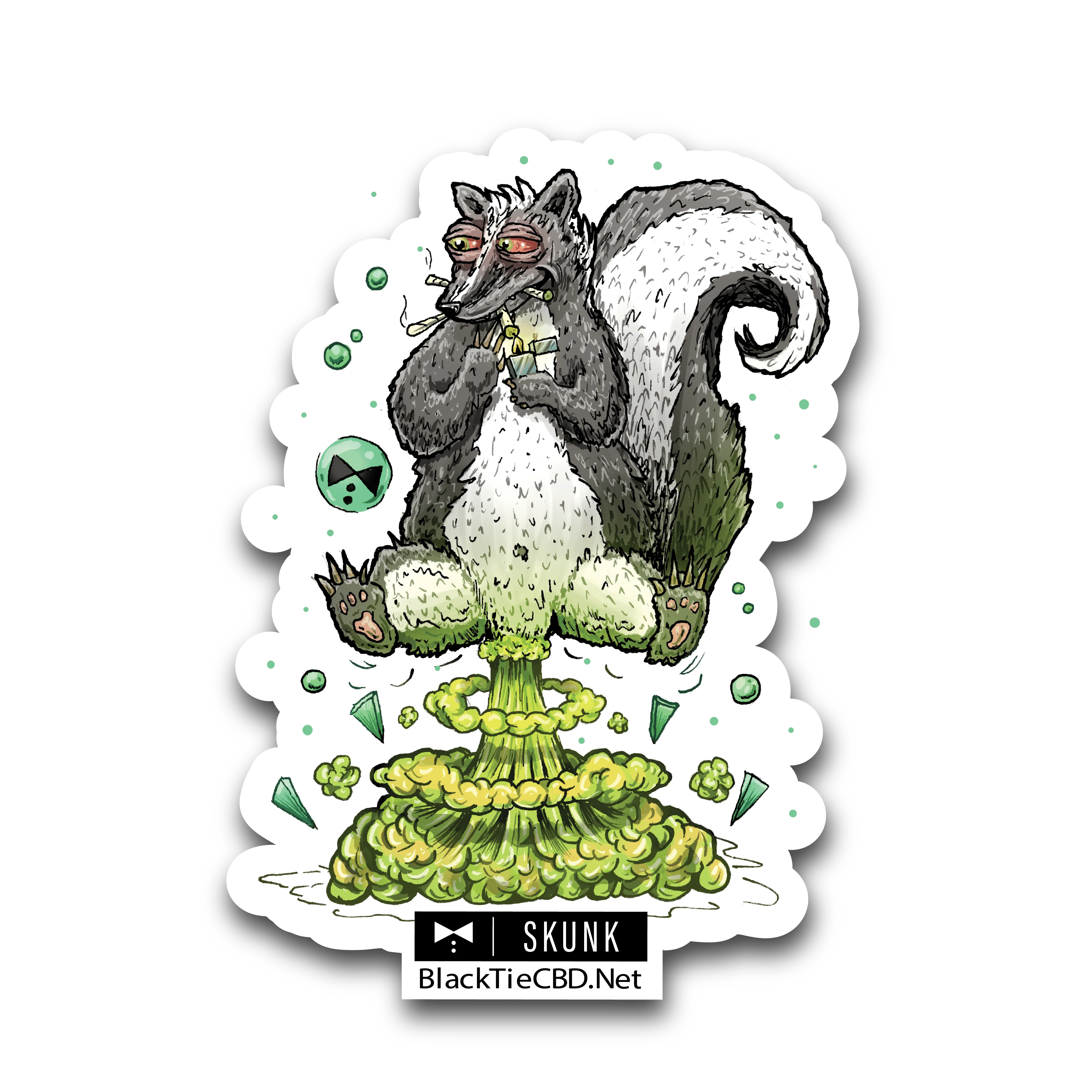 Skunk Strain Sticker | Vinyl Sticker (3" x 2.5")
