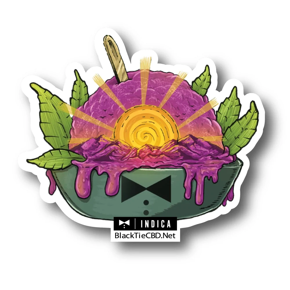 Sunset Sherbert Strain Sticker | Vinyl Sticker (3" x 2.5")