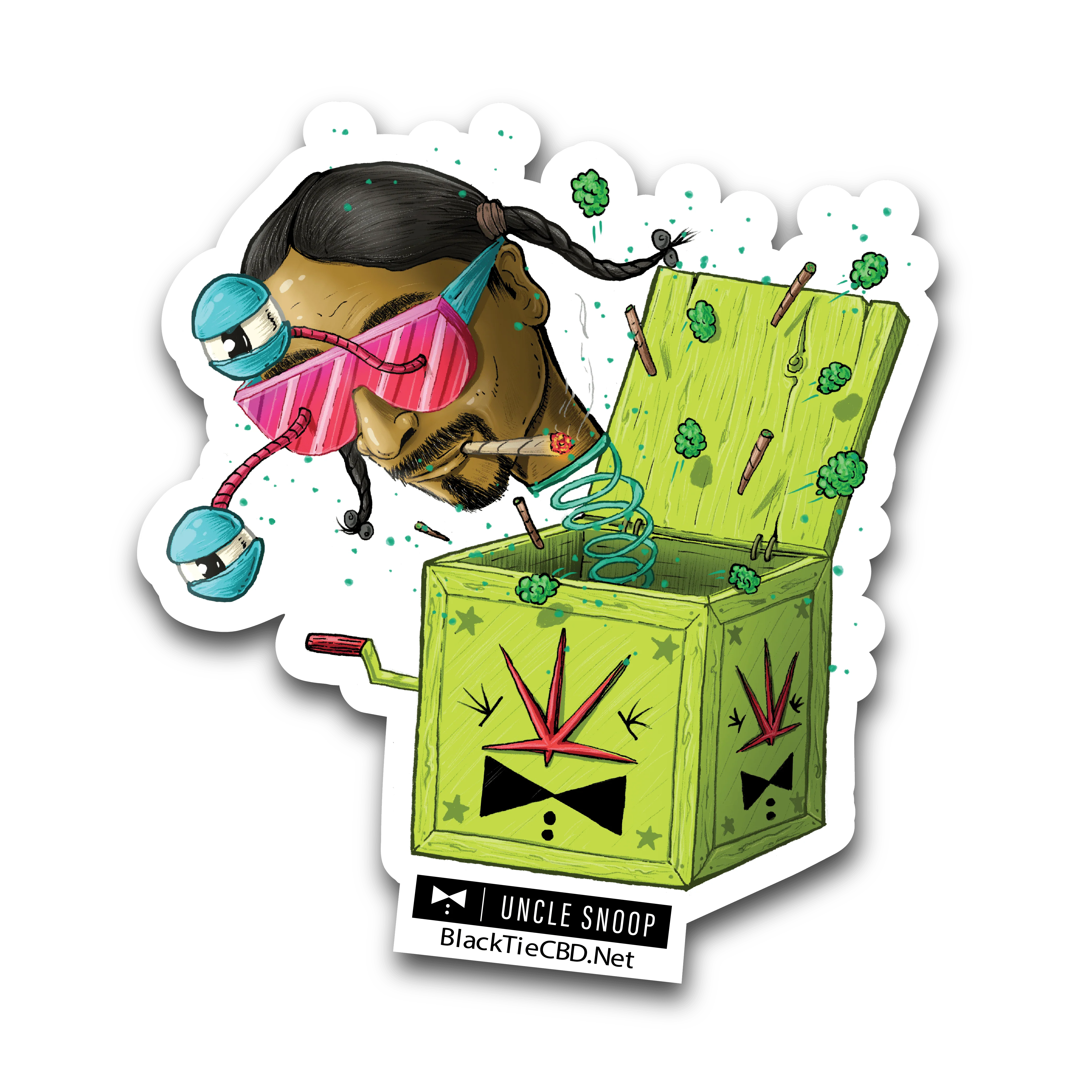 Uncle Snoop Strain Sticker | Vinyl Sticker (3" x 2.5")